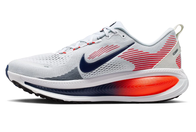 Men's Nike Vomero 18 'White/Midnight Navy/Bright Crimson/Black'